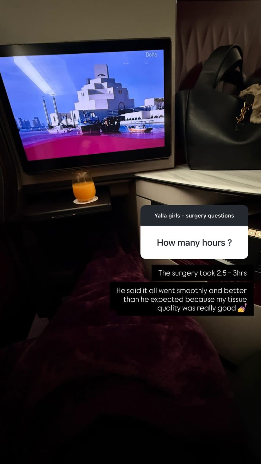 Patient Instagram story: How many hours?